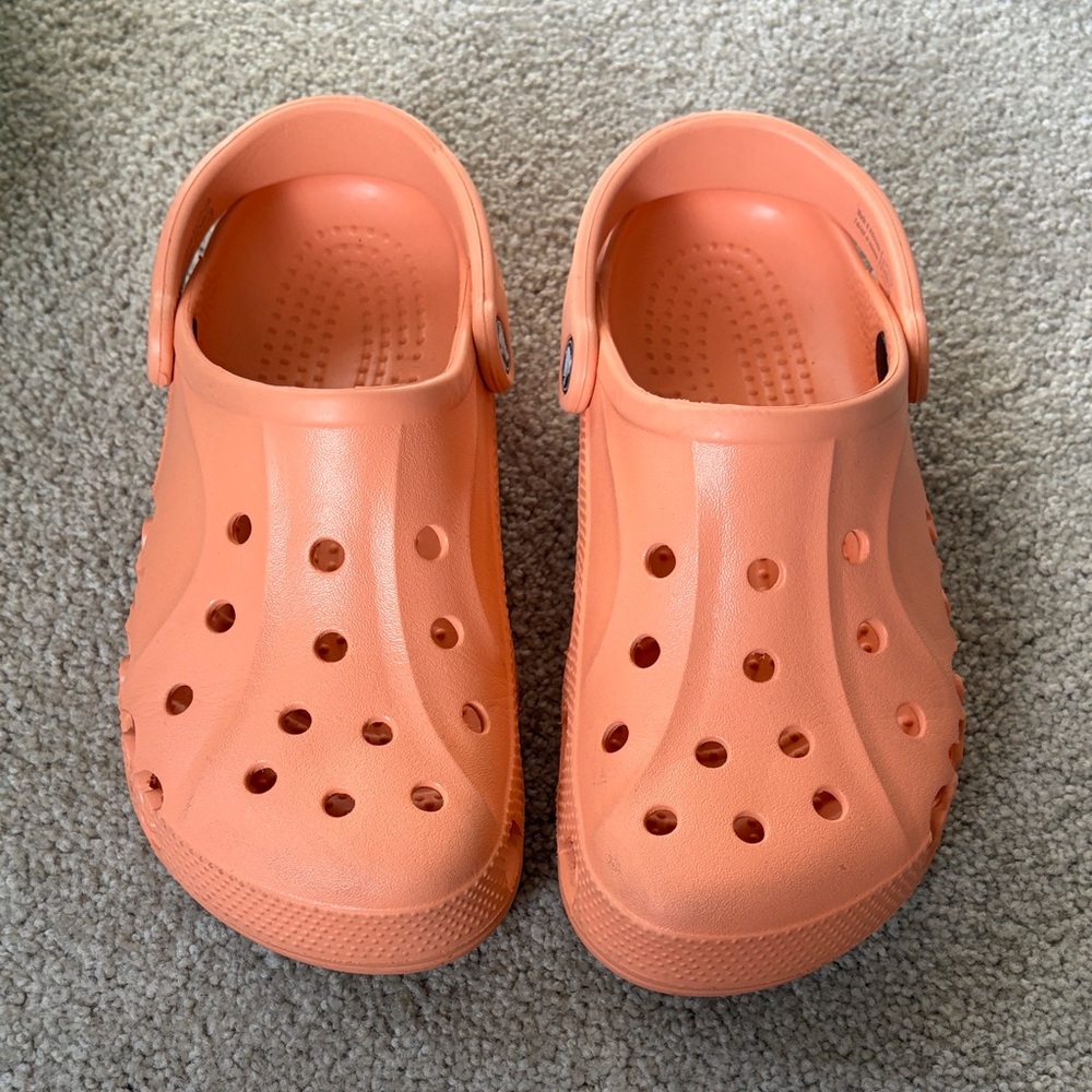 CROCS Soft Orange Slides Water Shoes